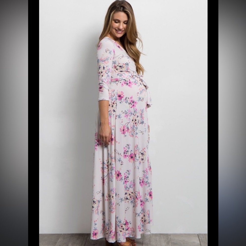 Pinkblush Pink Maxi Dress with Bishop Sleeves